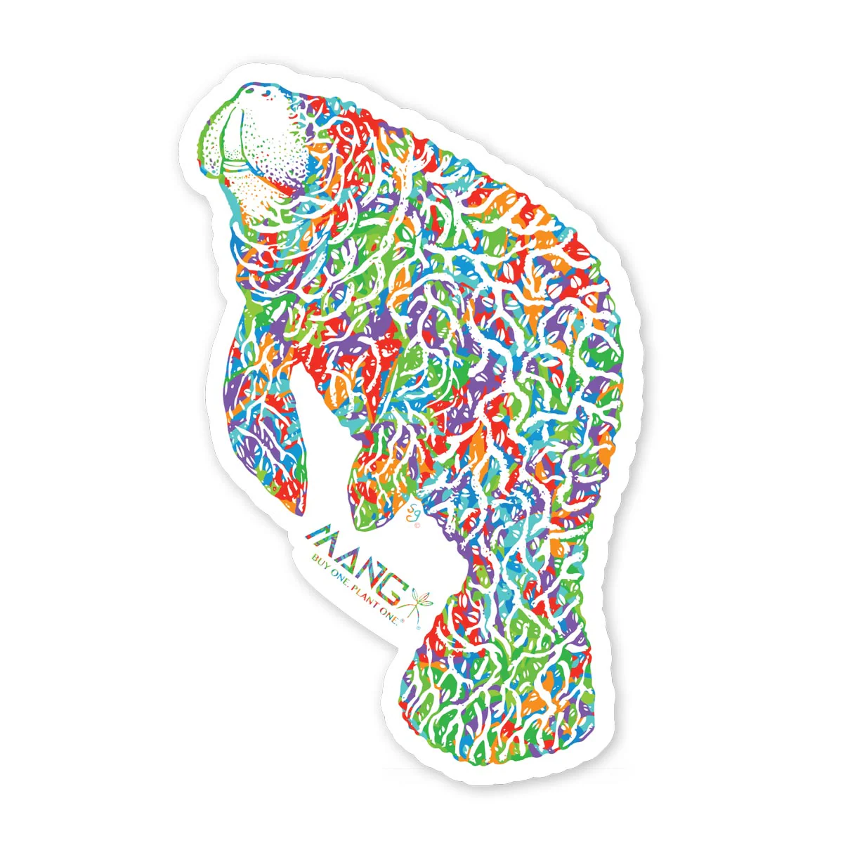 Bimini Twist Mangatee - Sticker