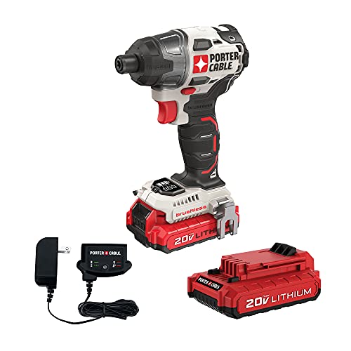 PORTER CABLE PCCK647LB)   Kit avvitatore a percussione 20V MAX : Amazon.it: Fai da te
