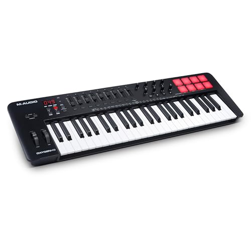 M Audio Oxygen 49 MKV – Tastiera MIDI Controller USB a 49 Note con Pad Beat, Modalità Smart Chord & Scale, Arpeggiatore e Suite Software Inclusa : Strumenti Musicali