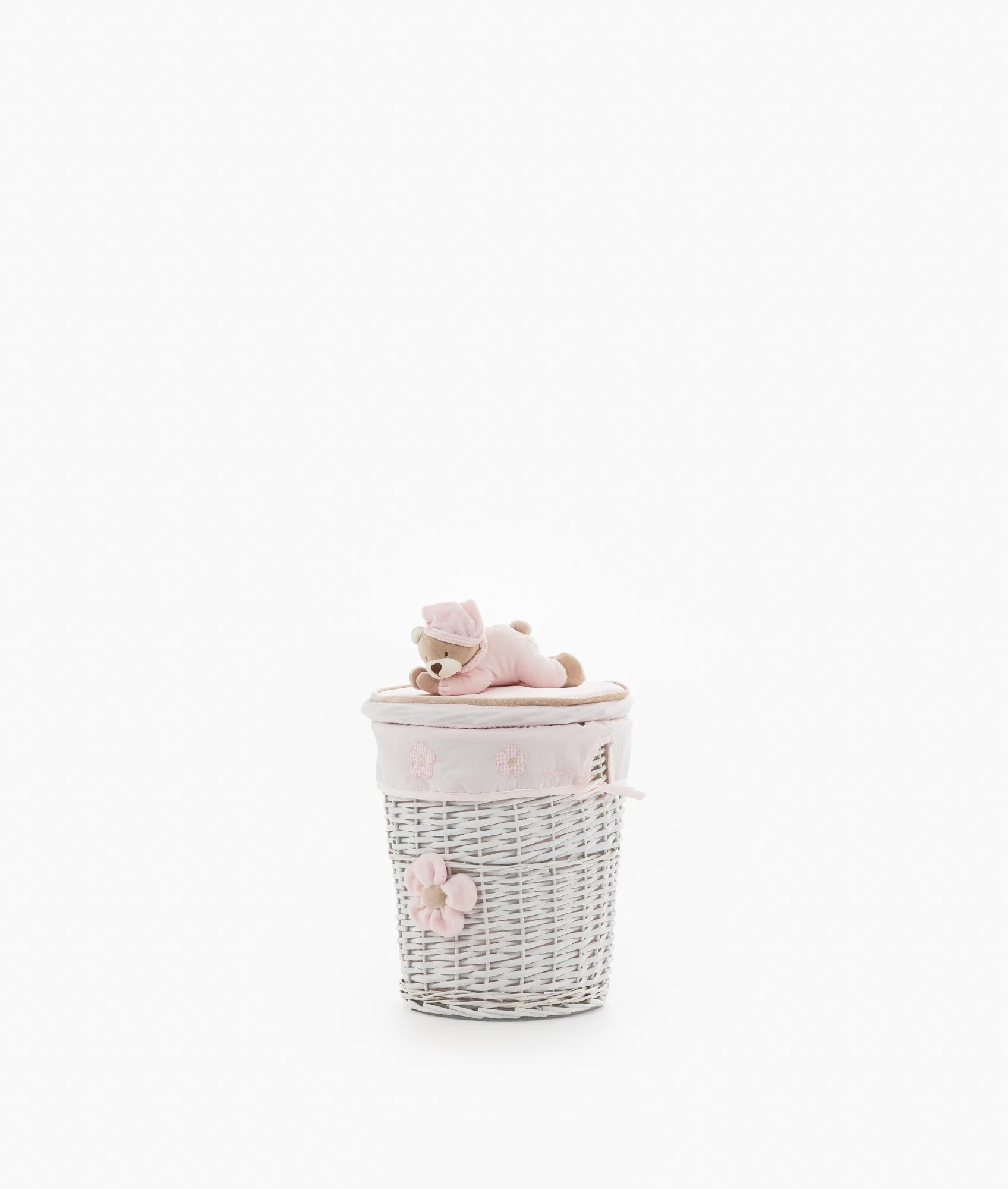 Round Laundry Basket Set | Pink