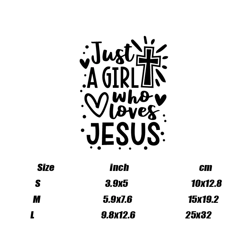 JUST A GIRL Who Loves Jesus Car Sticker |  Auto Truck Car Windshield Window Bumper Hood Vinyl Decal | Gift for her