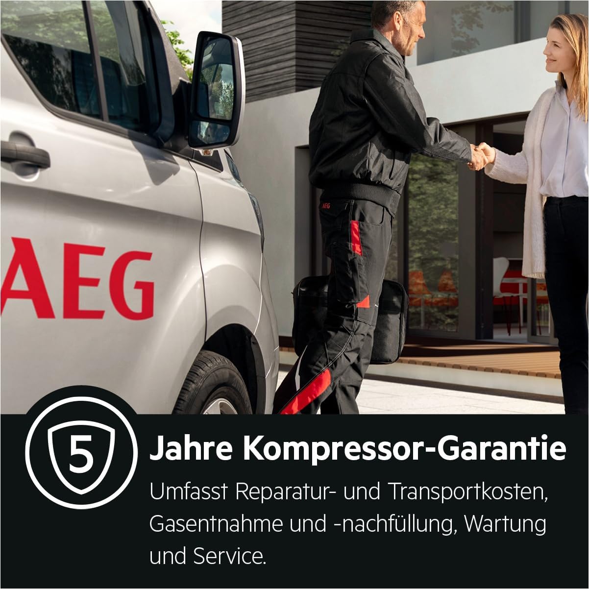 AEG AHB526D1LW Gefriertruhe / 254 L / LowFrost - weniger Eisbildung / Temperaturalarm / Rollen / D