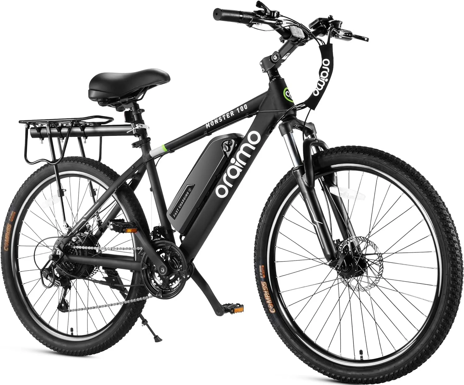 Adult Electric Bike, 350W BAFANG Motor (500W Peak), 4A 3H Fast Charging, 468Wh Li-Ion Battery, 21 Speed Gears, Air Saddle, 45 Miles 20 MPH 26