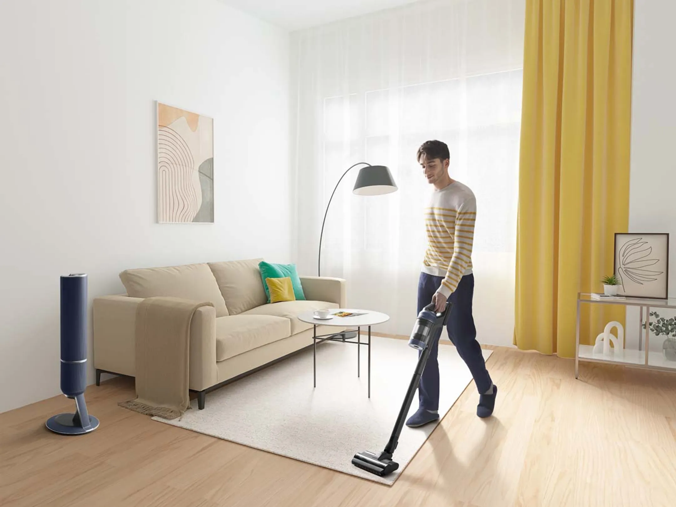 Samsung Steelstofzuiger Bespoke Jet Plus Misty White VS20B95843W/WA