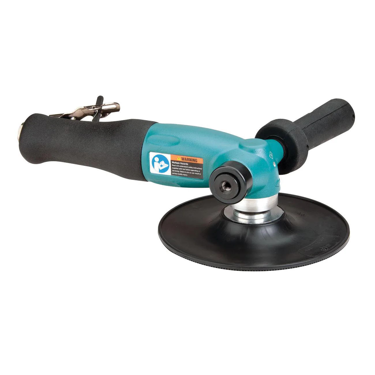 Dynabrade 52802  ~  7 Inch Diameter Right Angle Disc Sander 1.3 Hp 7200 Rpm Rotational Exhaust 5/8 11 Inch Spindle Thread