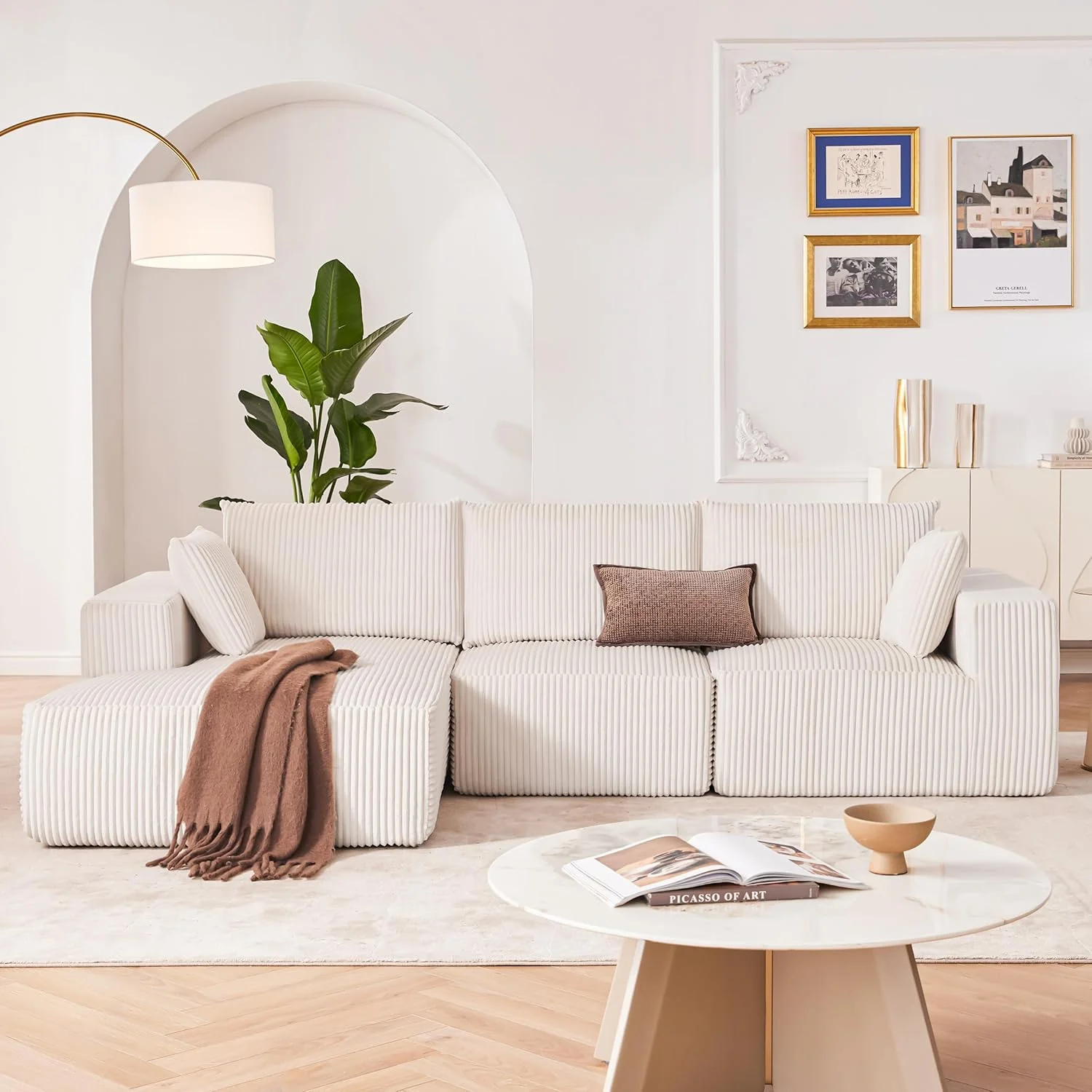 108 Modular Sectional Sofa Cloud Sectional Couch Modern Modular L-Shape Sofa Couch