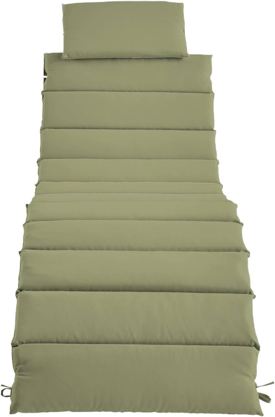 sweeek - 2er Set Liegestühle aus Akzazienholz Laure mit Polyesterkissen, 184 x 55 x 63,5 cm