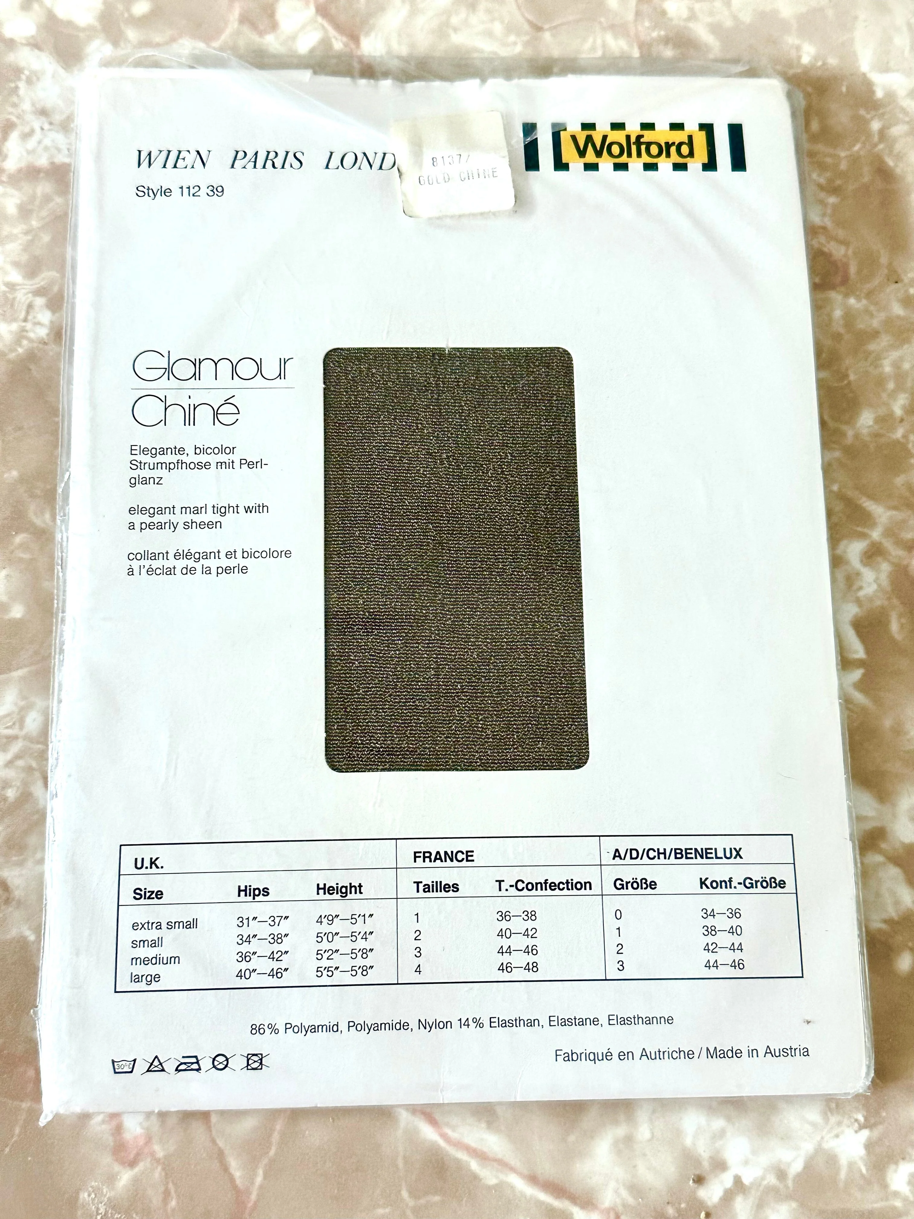 Wolford Glamour Chine Tights Pantyhose