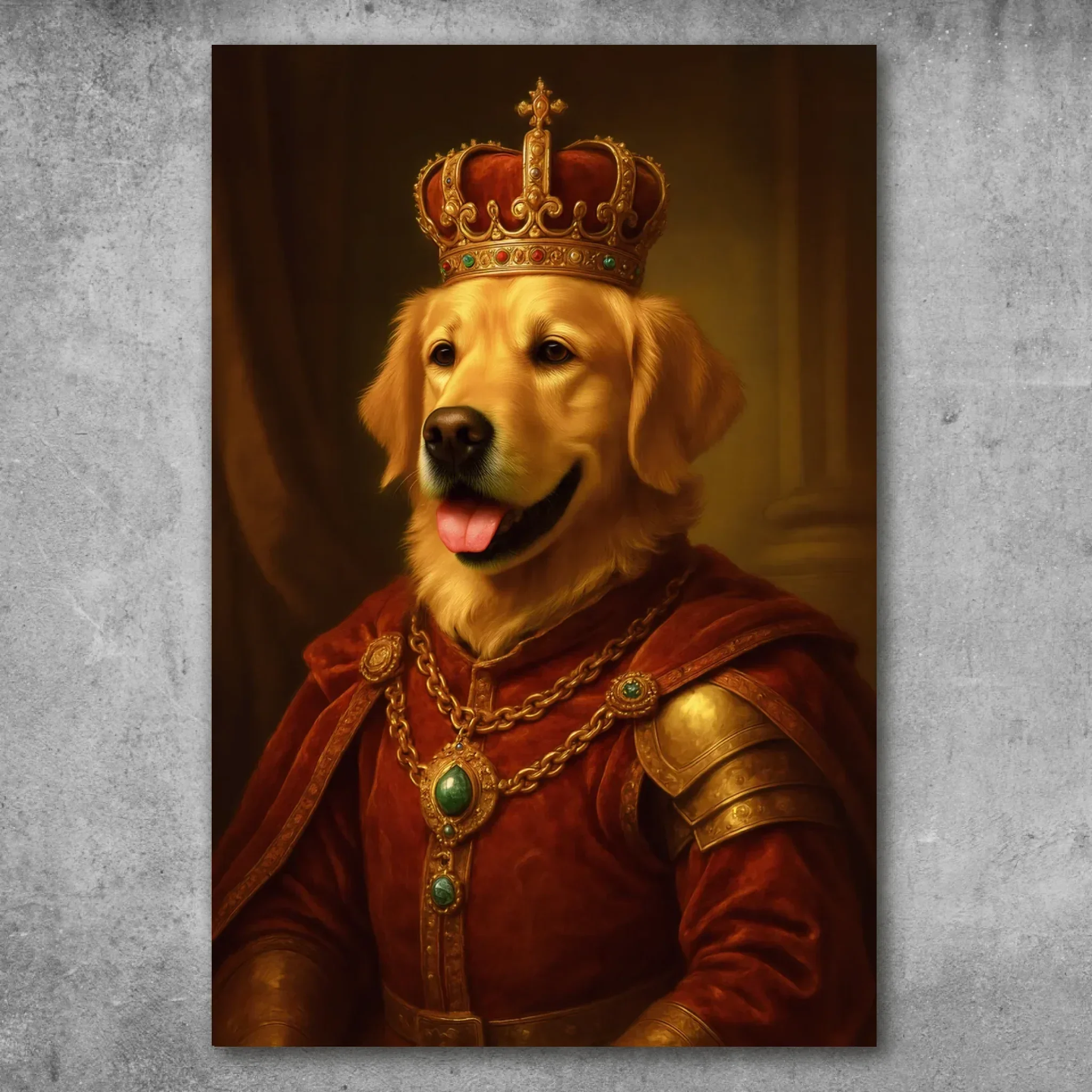 PetMajesty | Vier de persoonlijkheid, charme en loyaliteit van je huisdier met een levendige, unieke poster