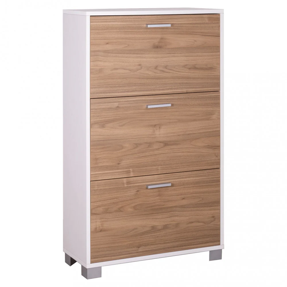 Scarpiera con ante per interno, elegante, resistente con montaggio facile 70 x 29 cm