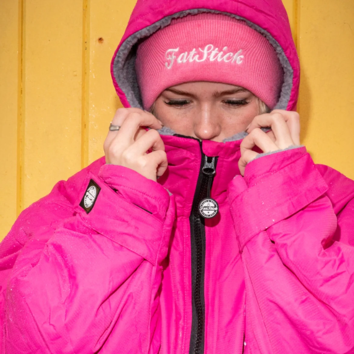 FREE BEANIE | Recycled Fleece Changing Robe “FatWrap�?| Waterproof |Beach | Swimming | Surfing | Coat