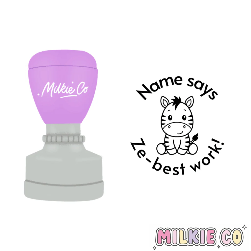 'Ze-best work' Stamp