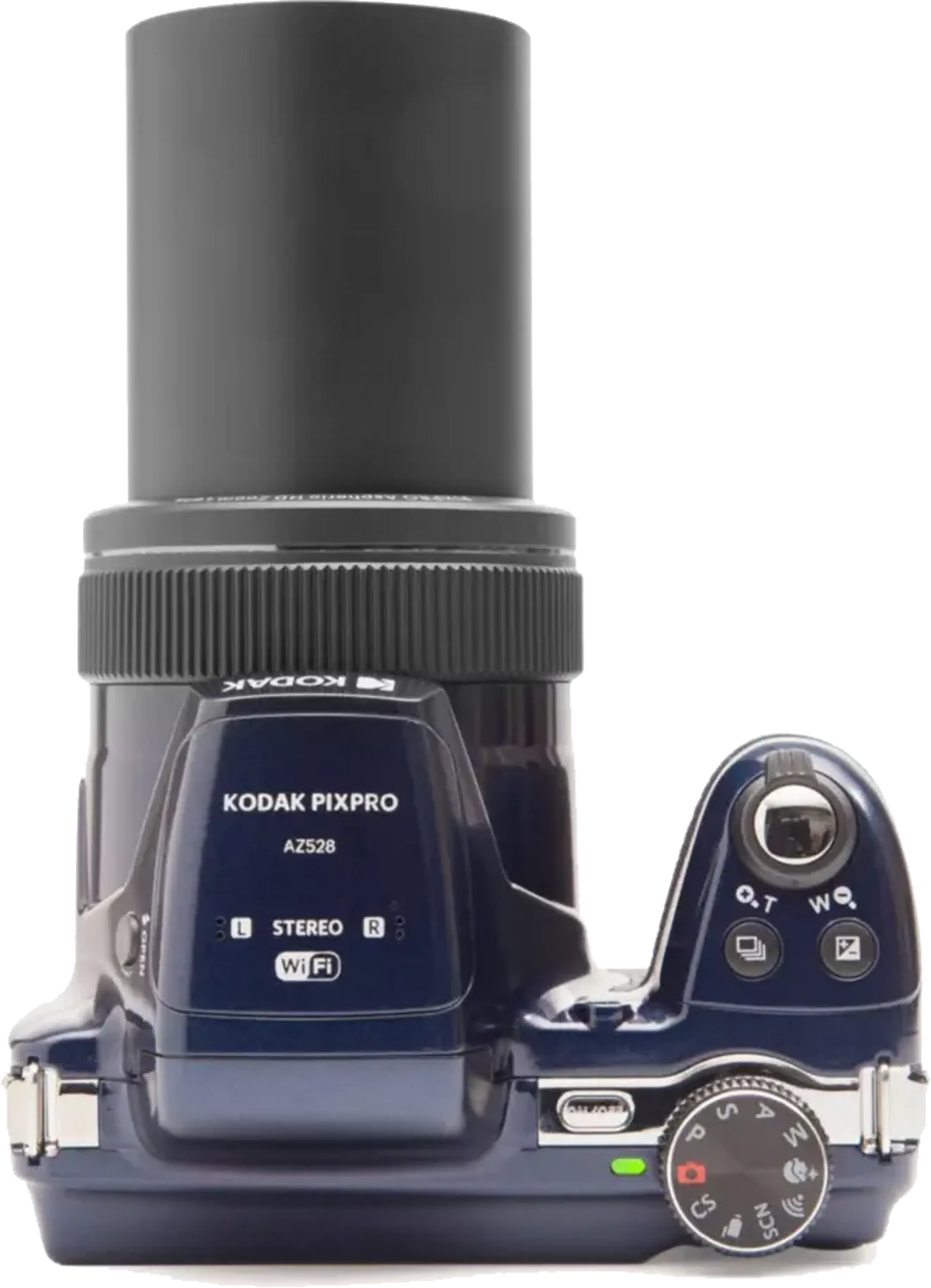 Kodak AZ528 Bridge camera + 2e batterij + case - blauw