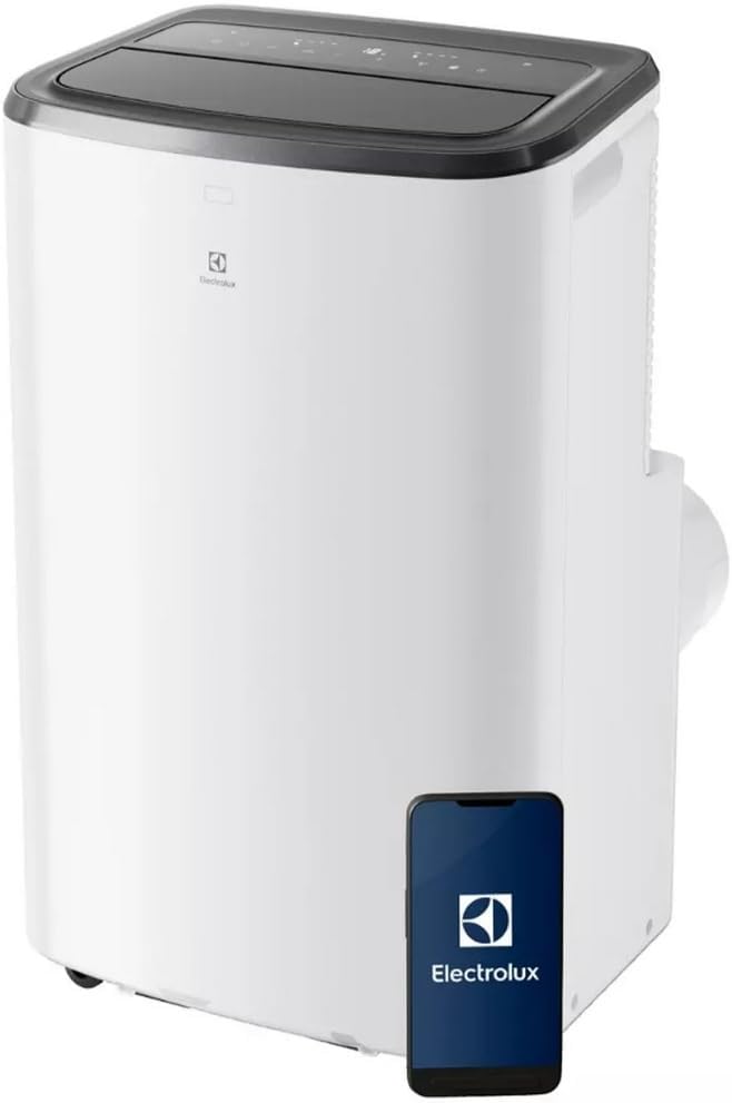 Electrolux Comfort 600 Tragbares Klimagerät, AC BTU 9000, EXP26U339CW, tragbar, 2,6 kW, leiser Modus, 3-in-1-Funktion, WLAN, LED-Anzeige, intuitive Fernbedienung, Weiß