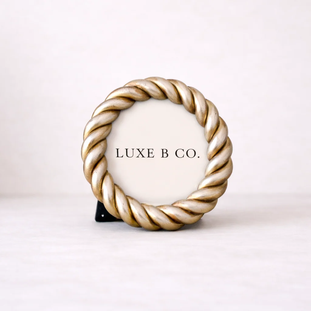 Round Resin Rope Photo Frame