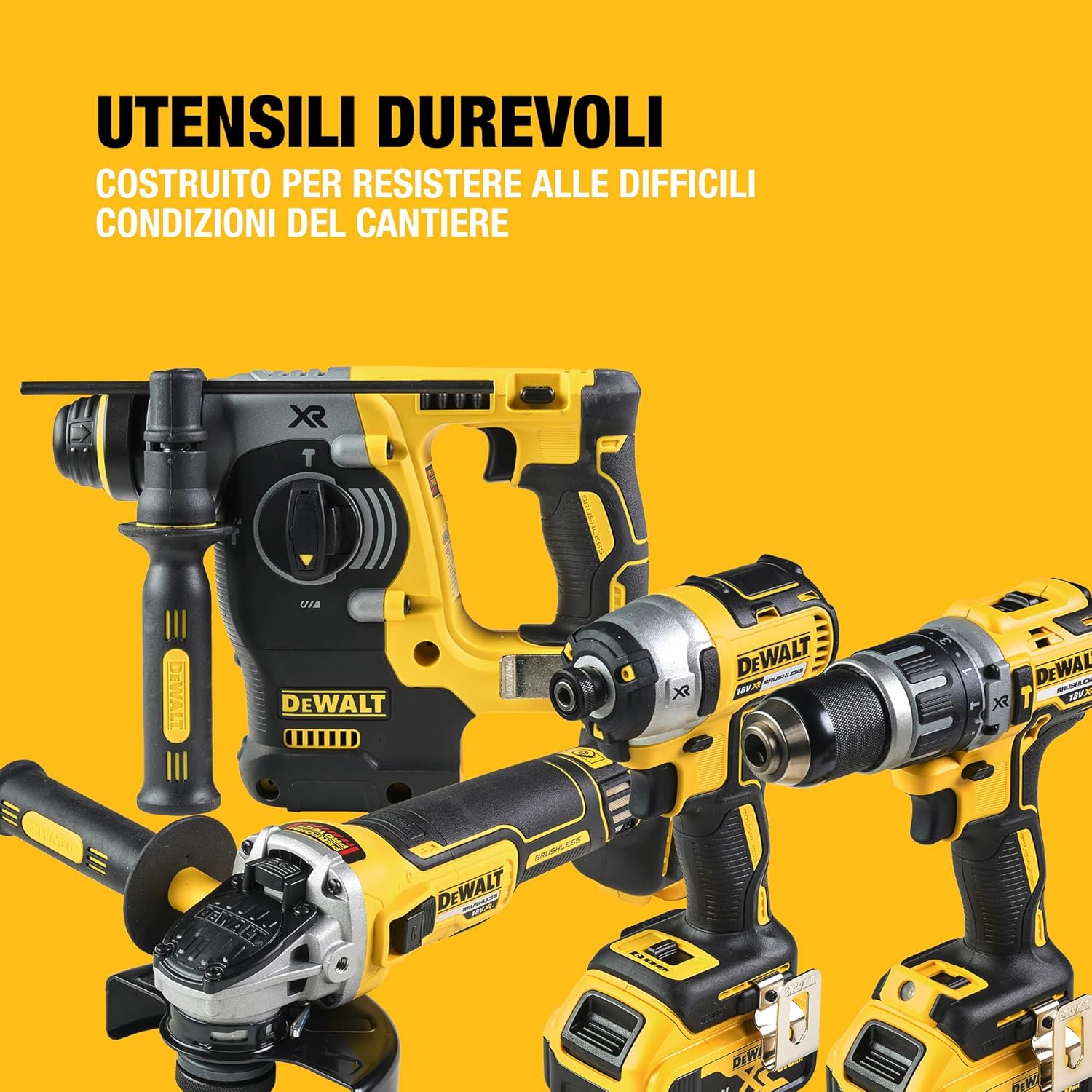 DEWALT XR 18V kit di 4 utensili, DCK422P3T-QW