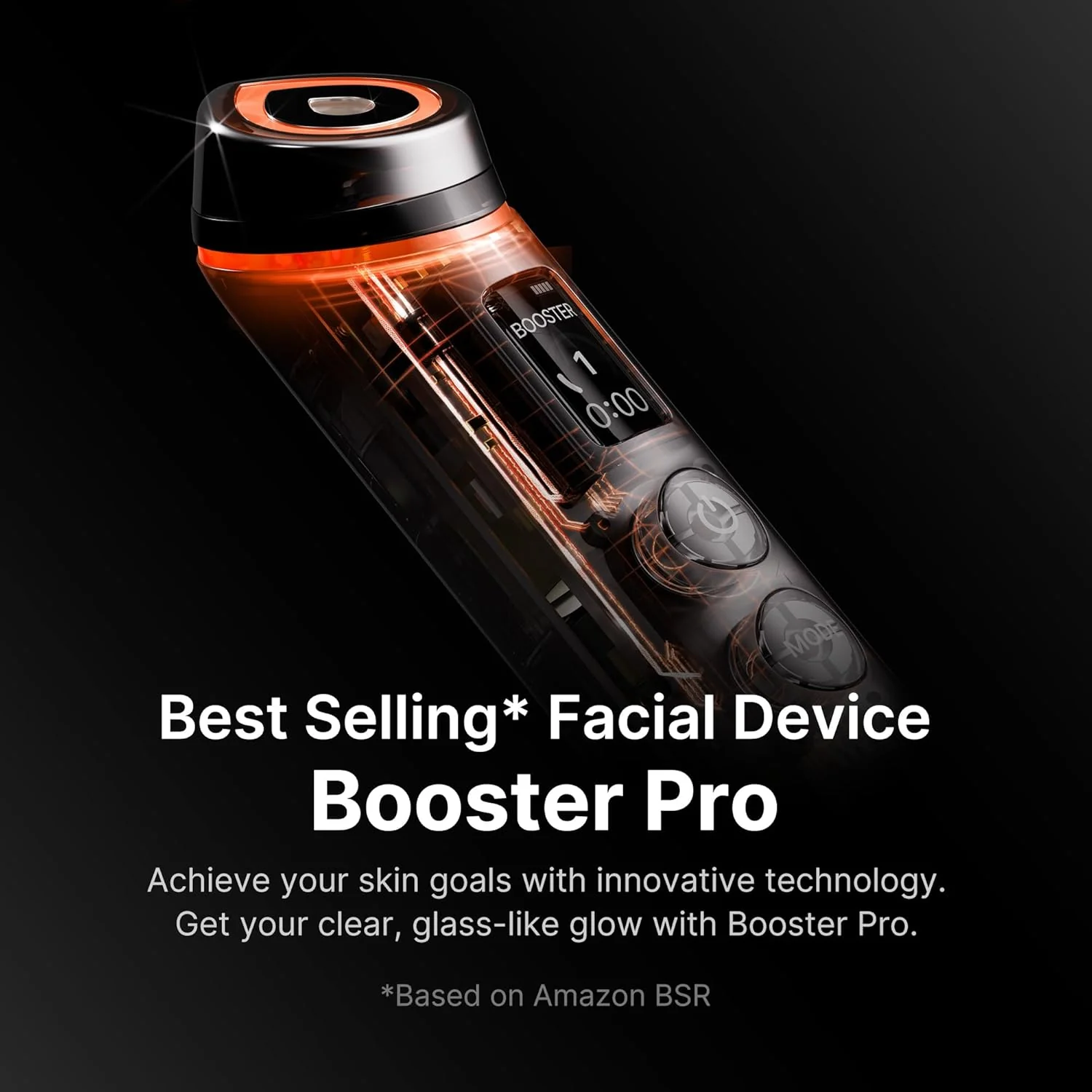 medicube Booster Pro | 6-in-1 Real Glass Glow Beauty Massager | for Clear, Radiant