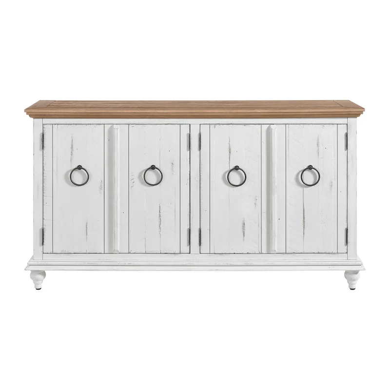 Garden District Solid Wood 65 TV Stand Console