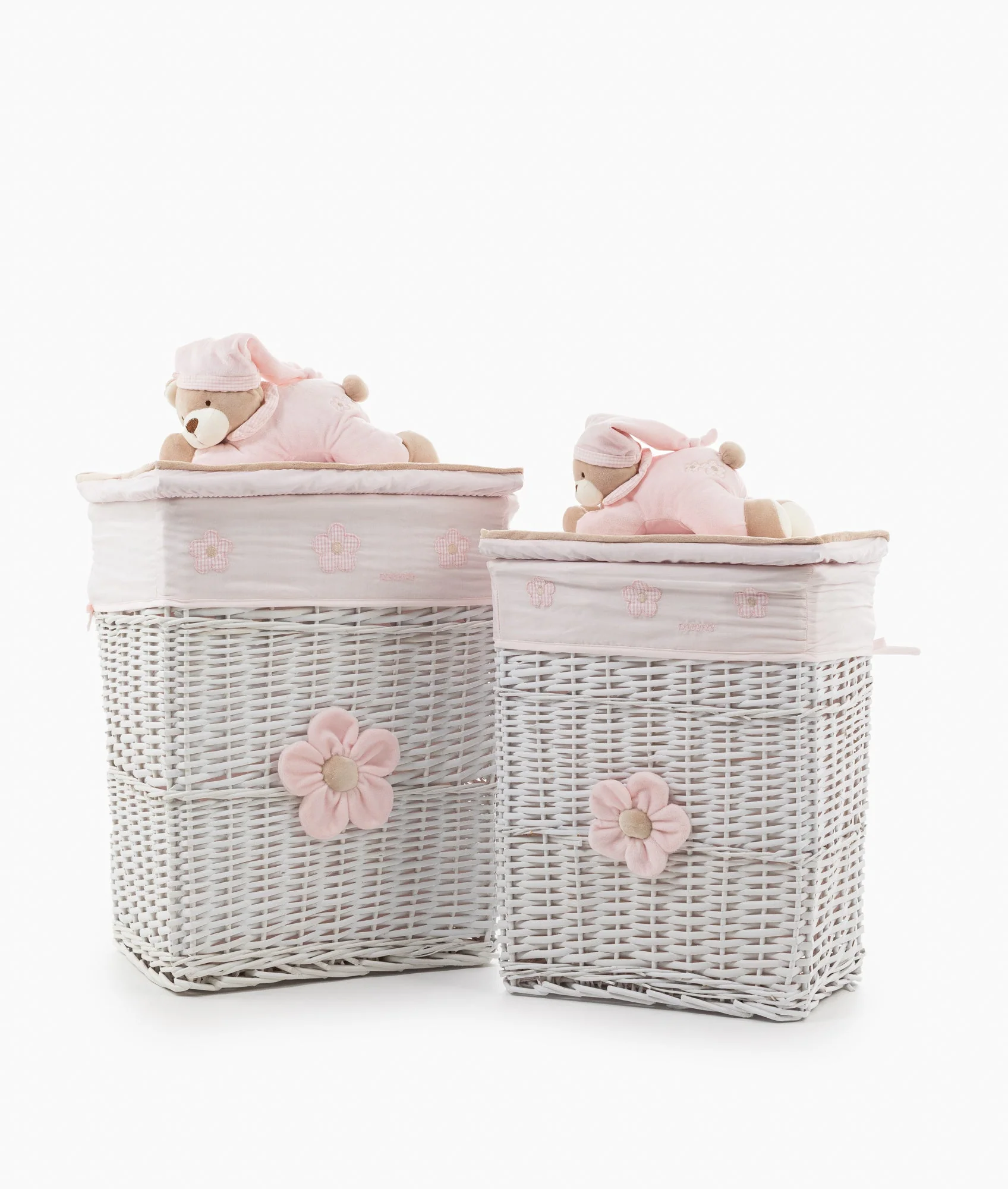 Square Laundry Basket Set | Pink