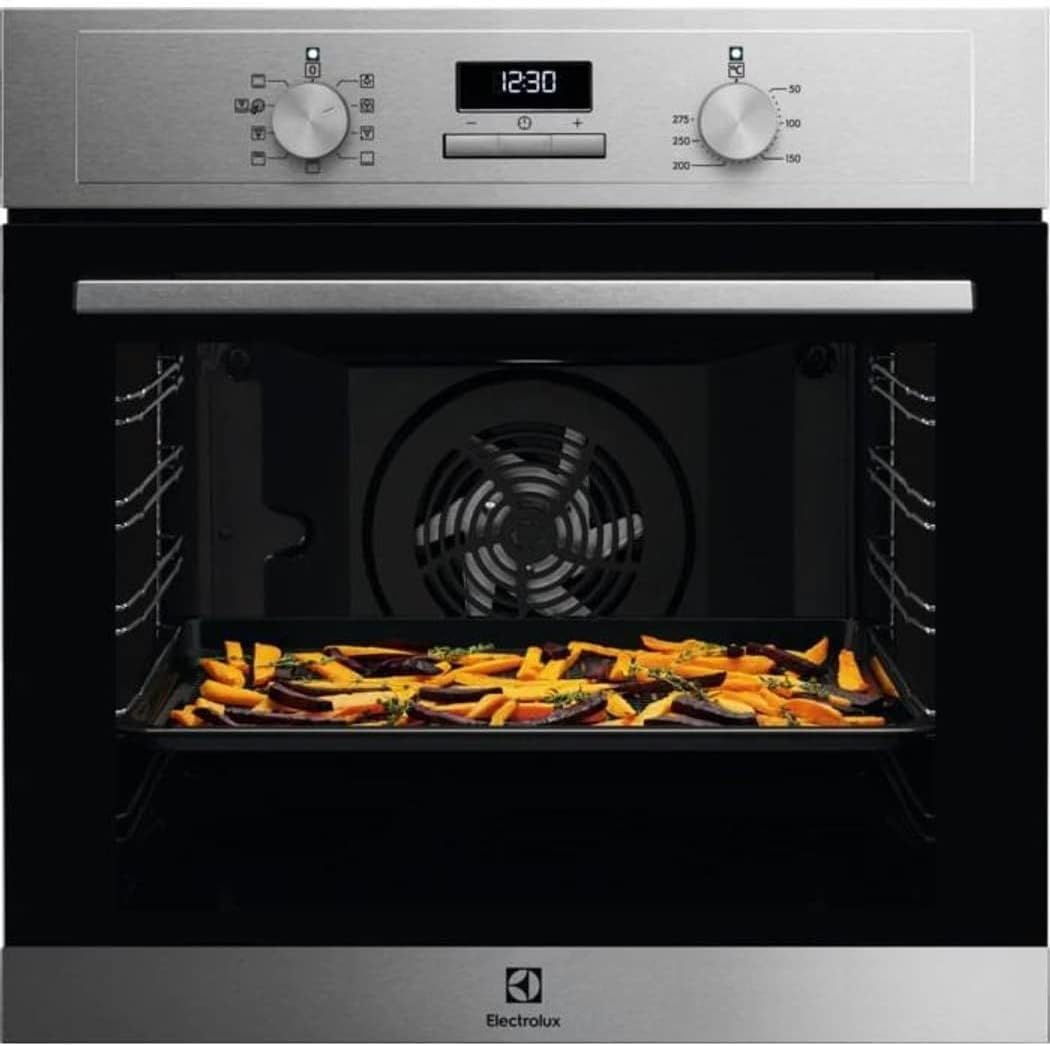 Electrolux Serie 600 Forno da Incasso Multifunzione, Capacità 72 L, EOF4P46X, Classe A+, SurroundCook, Pulizia Pirolitica, 589x594x569 mm, Acciaio Inox Antimpronta
