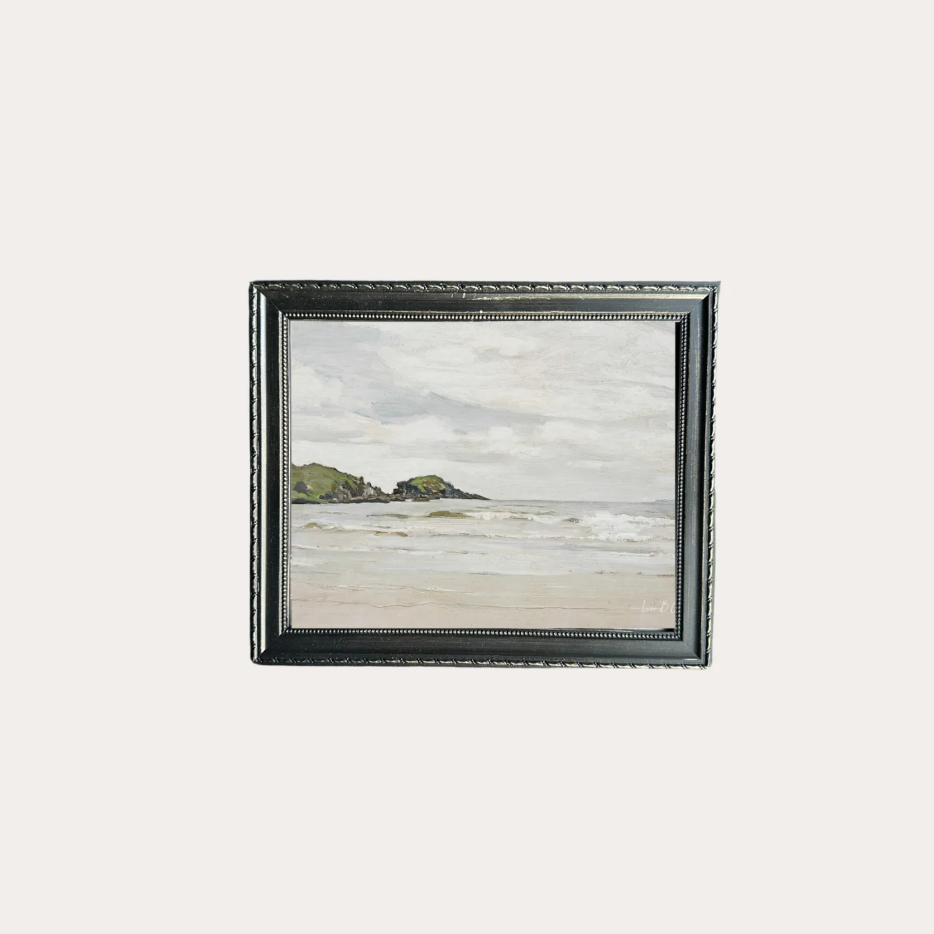 Italian Waterfront | French Country Black Framed Art