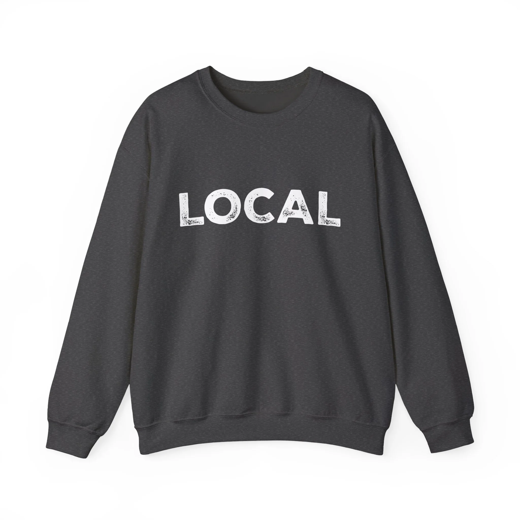 LOCAL Crewneck Sweatshirt - Vintage Block Letter Local Pride Pullover