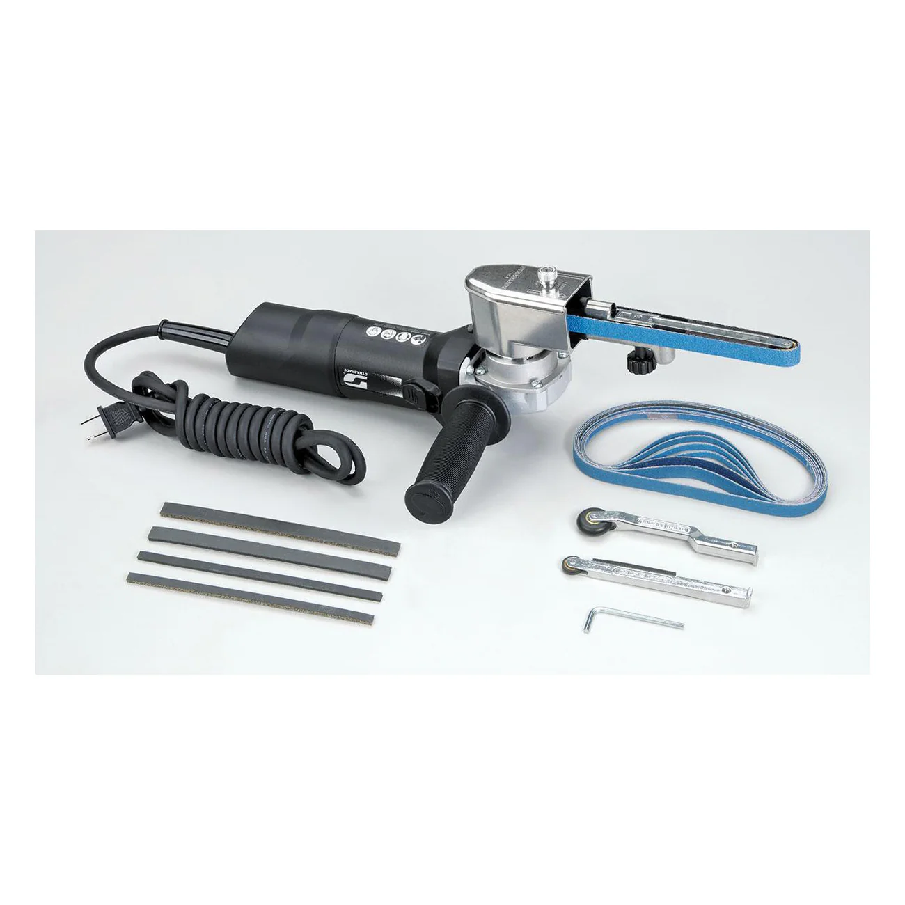 Dynabrade Dynafile 40611  ~  Electric Dynafile II Abrasive Belt Tool Versatility Kit 11,000 Rpm 120 V (Ac) 6 Amp 60 Hz For 1/8 3/4X18 24 Belts