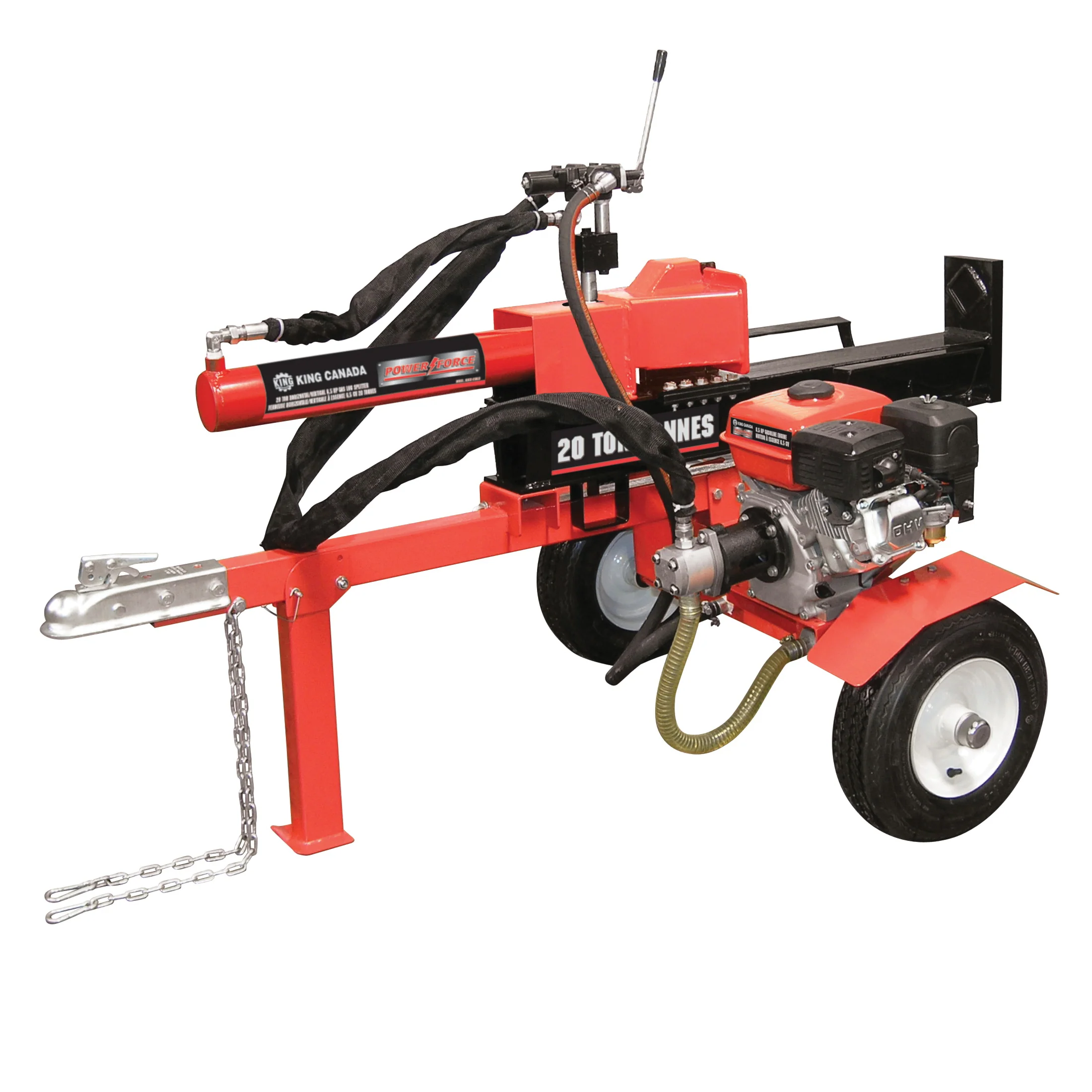 King Canada KCG-20LS  ~  20 Ton Gasoline Horizontal/Vertical 6.5 HP Log Splitter