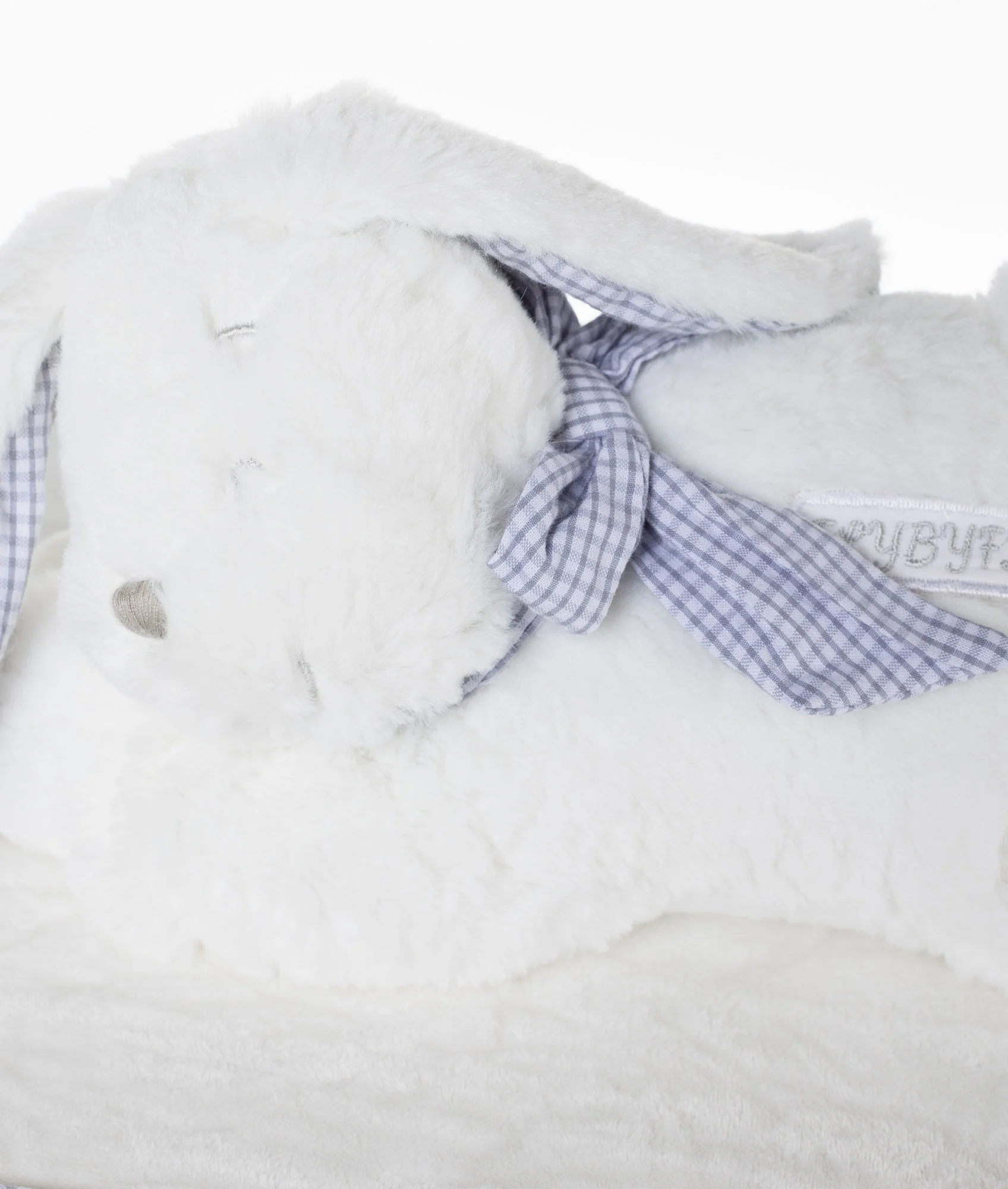 Bunny Square Laundry Basket Set | White & Grey