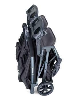 Babify Twin Air Passeggino gemellare, leggero e compatto, omologato fino a 22 kg, passeggino doppio Soft Grey : Prima infanzia