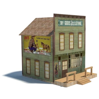 Wild West Dry Goods & Clothing Store (green)