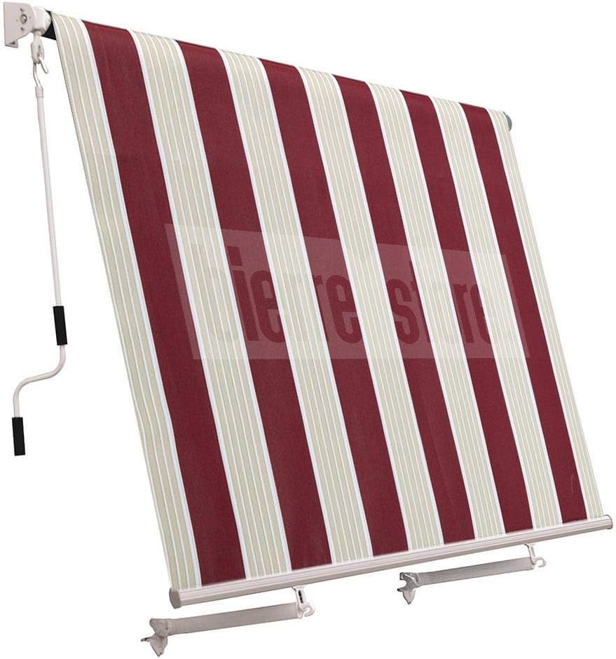 SAN GIORGIO Tenda da Sole a Caduta 300x250cm Senza cassone terrazzo Balcone Telo 280gr/mq, multicolore