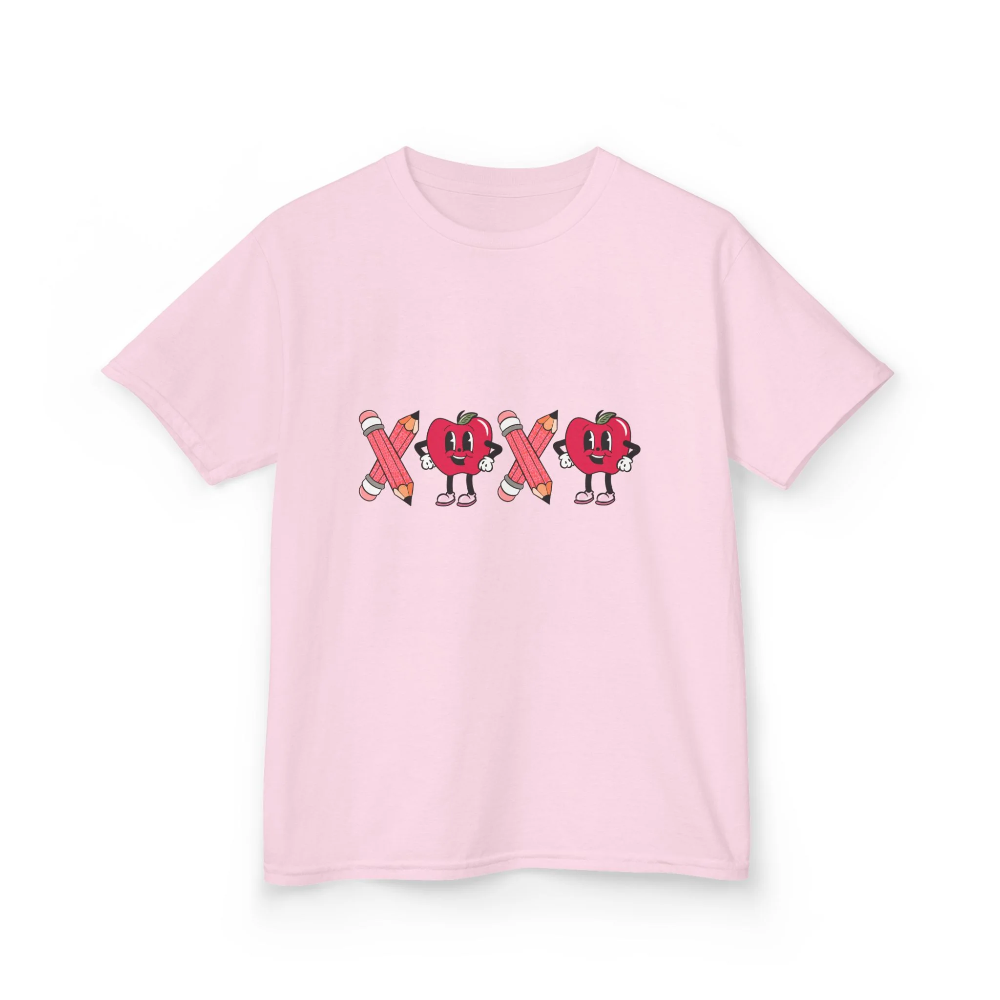 XOXO Heart Characters Kids Tee | Cute Valentine Shirt