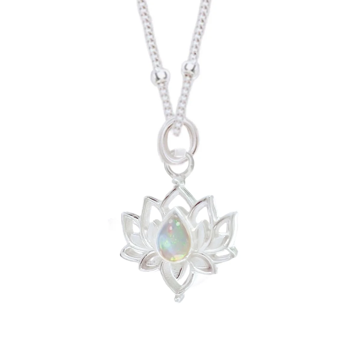 Laihas MINI Opulent Lotus Flower Opal Necklace
