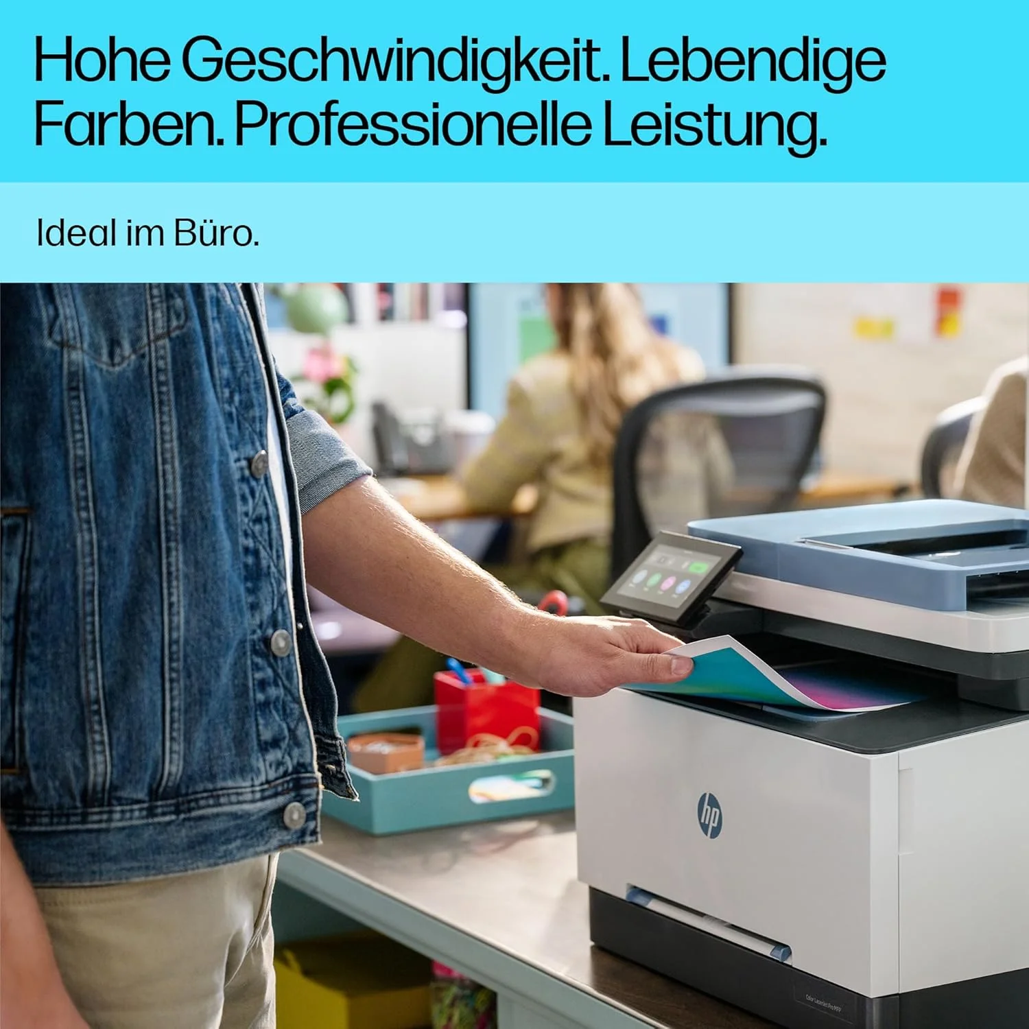 Stampante laser multifunzione a colori HP Color LaserJet Pro MFP 3302fdwg, Fax, Stampa automatica fronte/retro, Touchscreen, Wi-Fi, Ethernet, USB, HP Wolf Pro Security