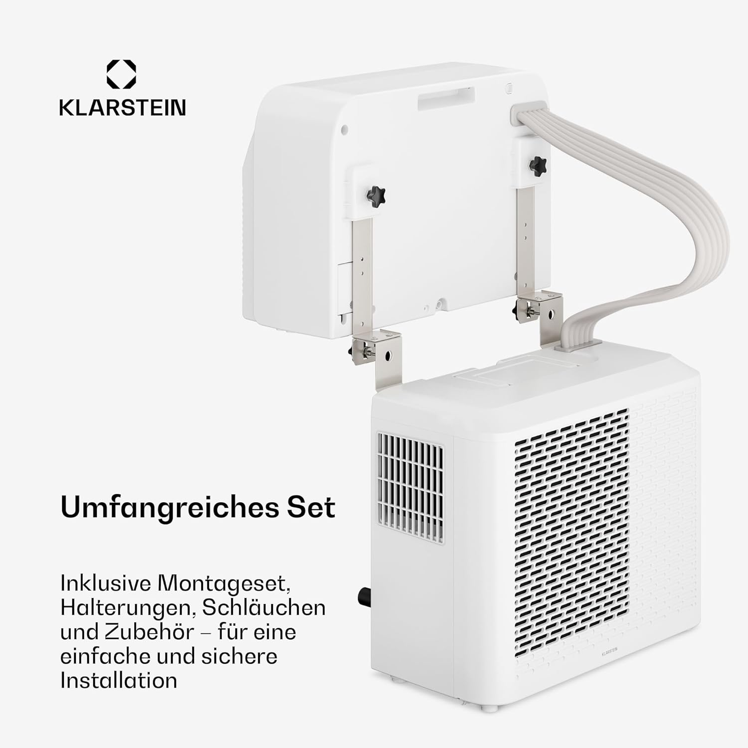 Klarstein Chillavan Mobile Klimaanlage – 5.000 BTU, Für Räume bis 20 m², 3-in-1: Klimaanlage, Luftentfeuchter & Ventilator, Energieeffizienzklasse A, App-Steuerung, Ideal für Wohnmobile