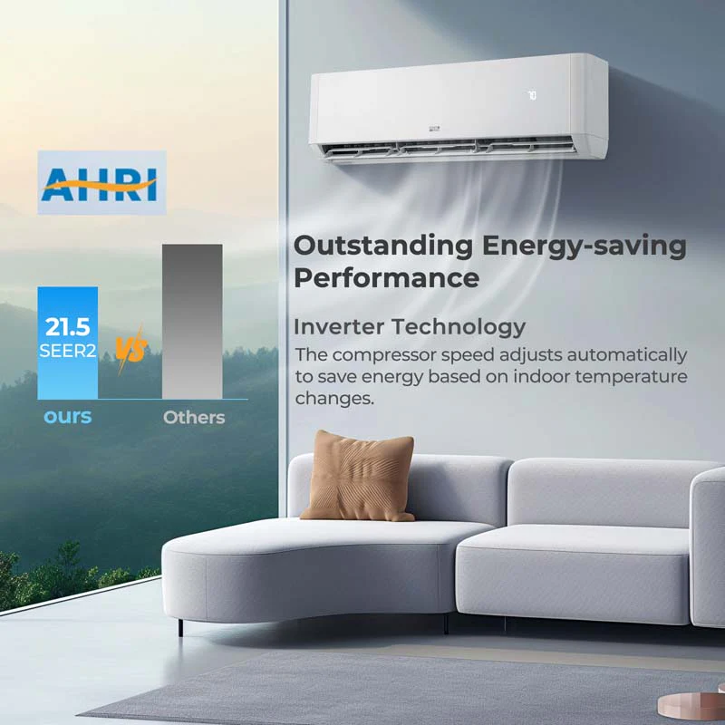 Eletriclife 36000 BTU 4 Zone 21.5 SEER2 Mini Split AC with Heat Pump