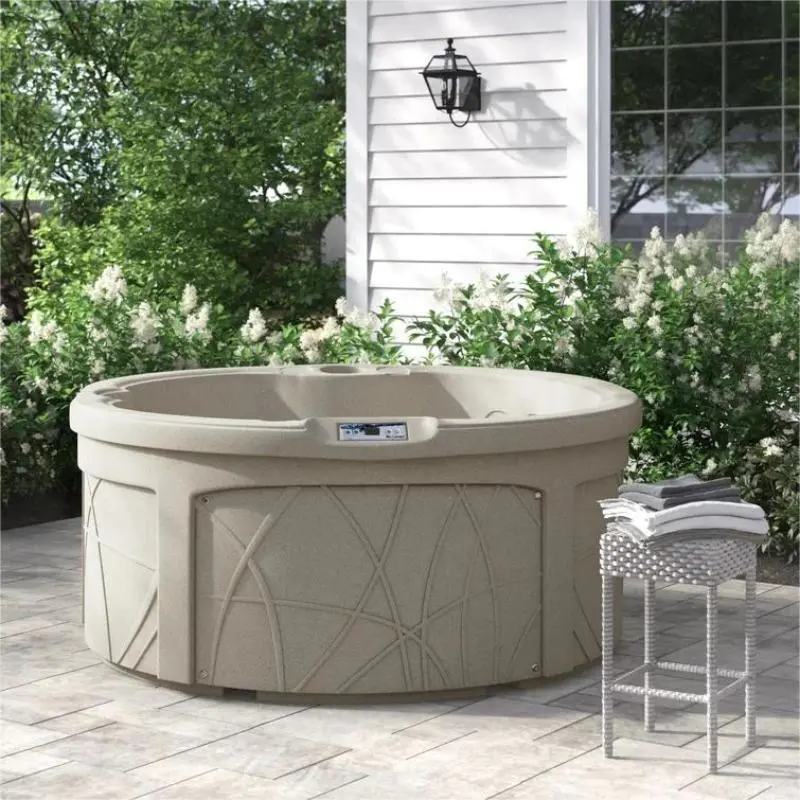 Lifesmart Spas 4 személyes, 13 fúvókás, ovális, plug and play jakuzzi