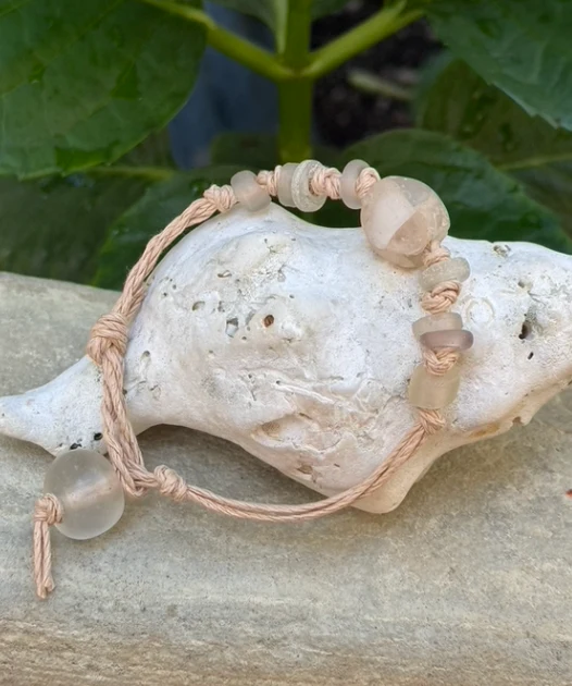 Ancient Ghana Glass Woven Bracelet