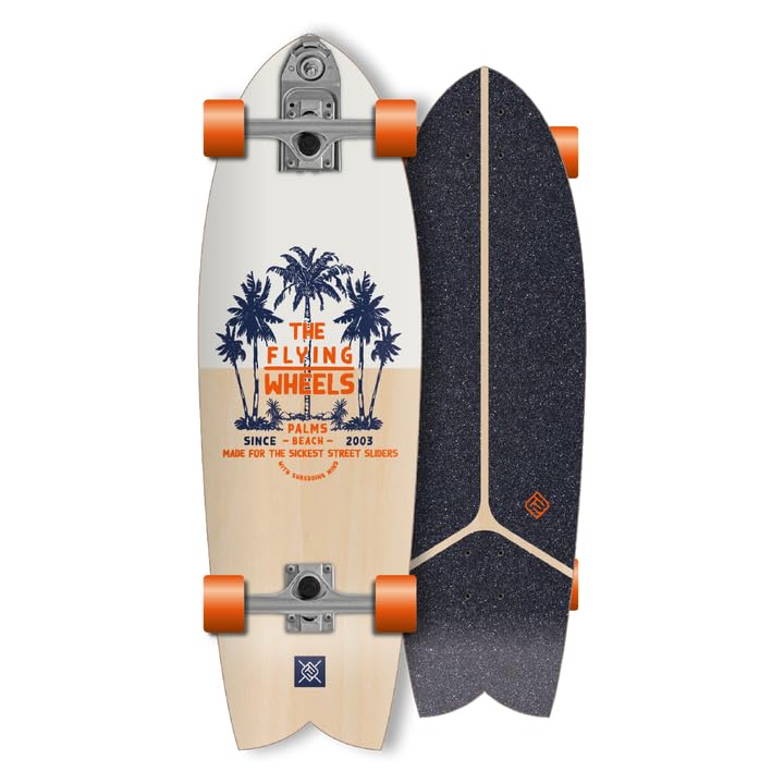 Flying wheels Surfskate   Tavola Completa   PALMS 32   Classic 78A ABEC7   Serie Pendulum : Sport e tempo libero