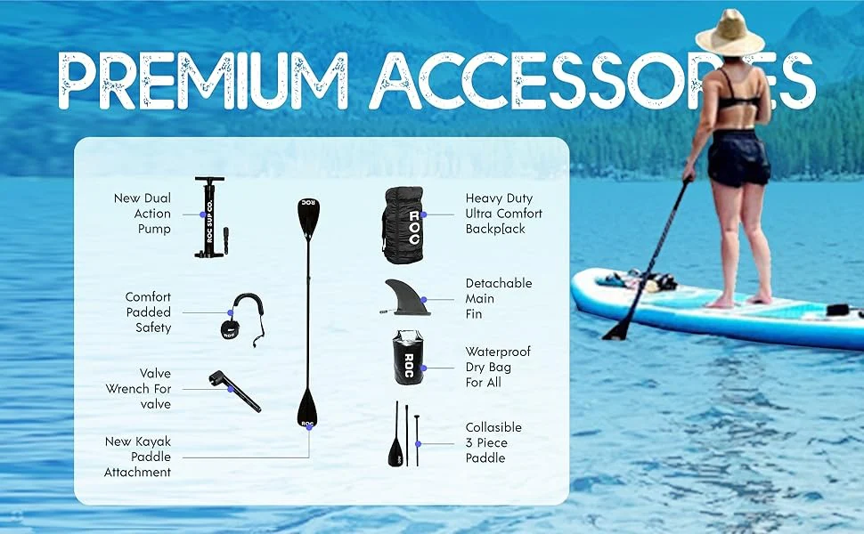 Roc Inflatable Stand Up Paddle Boards 10 ft 6 in