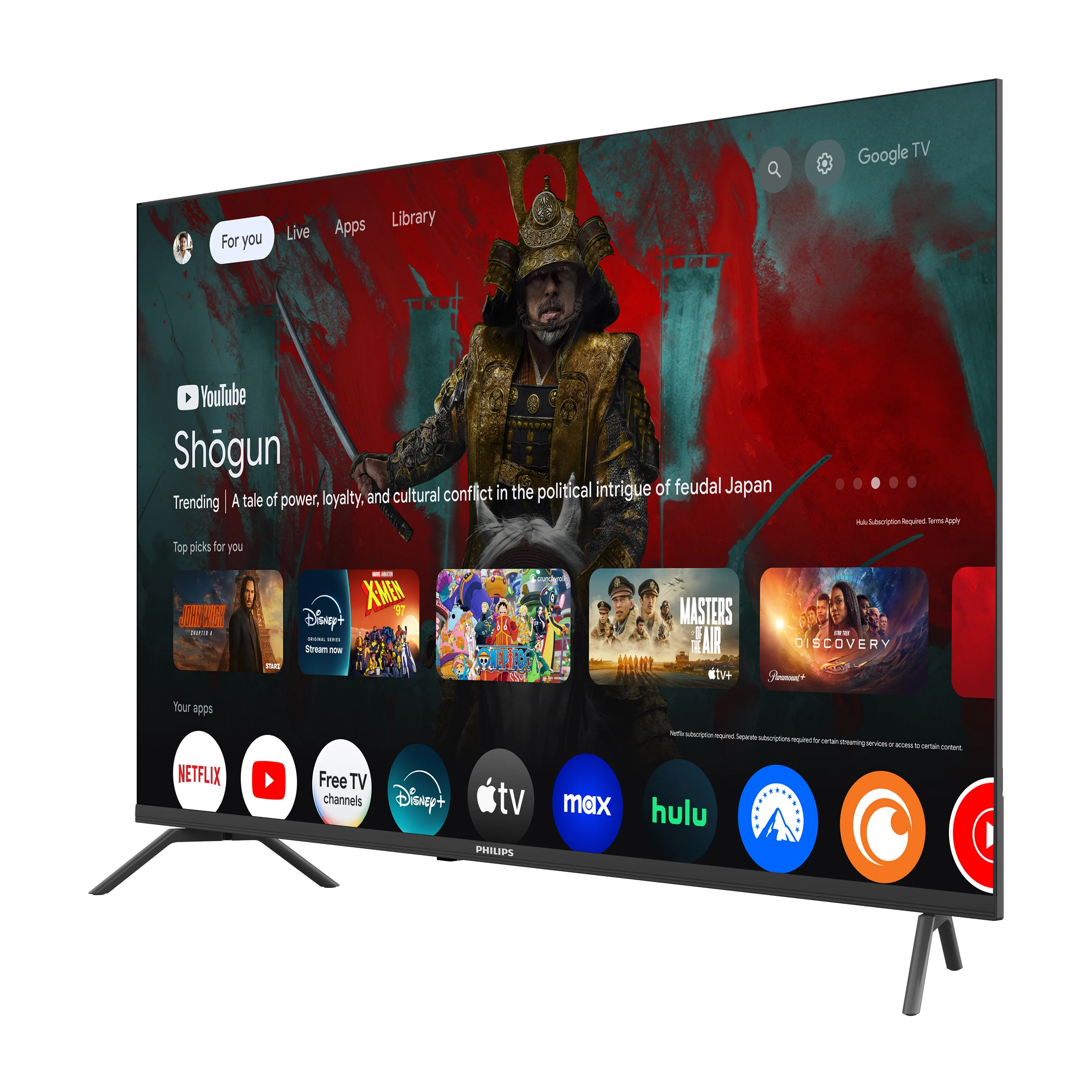 Philips 60?? Class 4K Ultra HD (2160p) Google Smart LED TV (60PUL7555/F7)