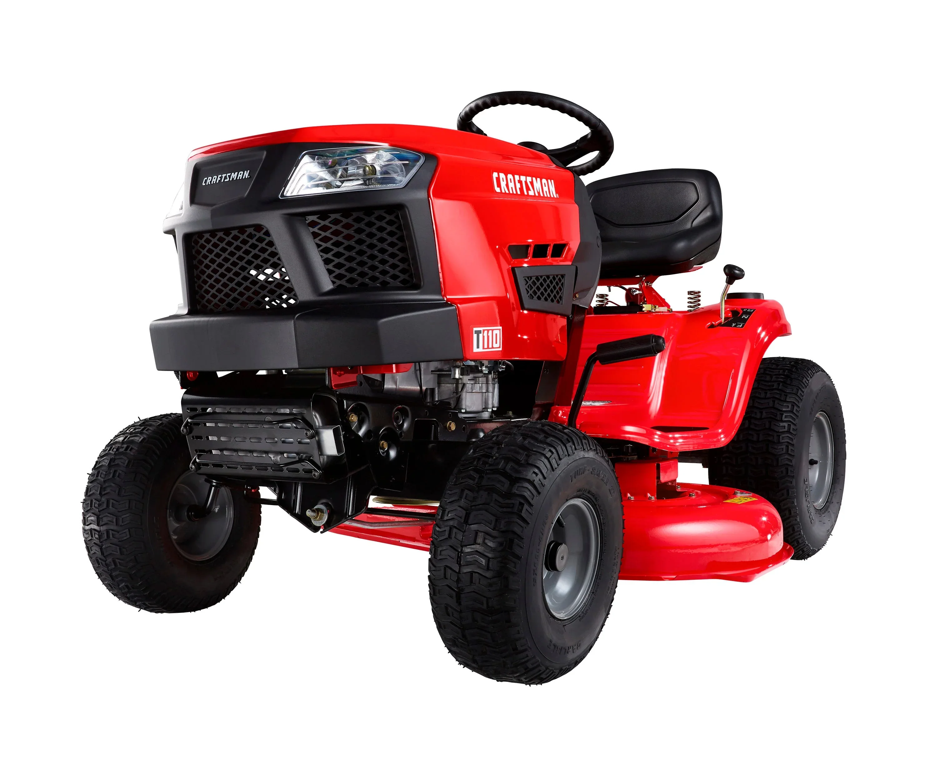 Craftsman T110 42-in Riding Lawn Mower �C 17.5 HP Briggs & Stratton Engine �C 7-Speed Transmission �C Model 13AN77XS093