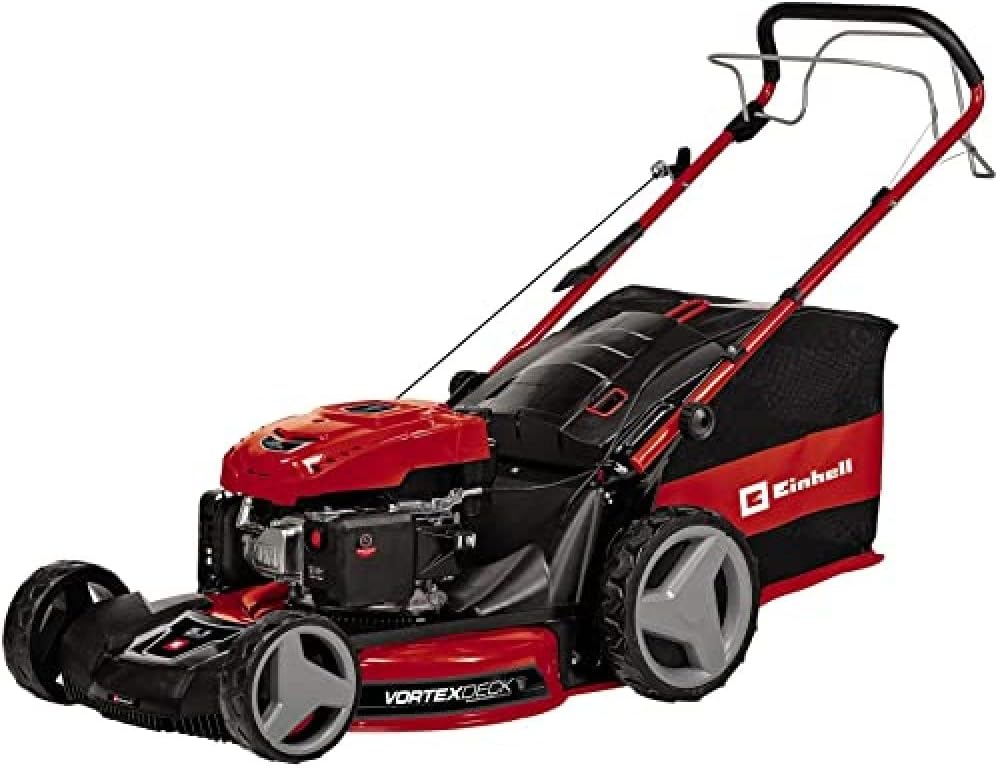 Einhell Tondeuse à gazon thermique GC-PM 56/2 S HW (173cc, surfaces jusqu’à 2 200 m², Largeur de coupe 56 cm)
