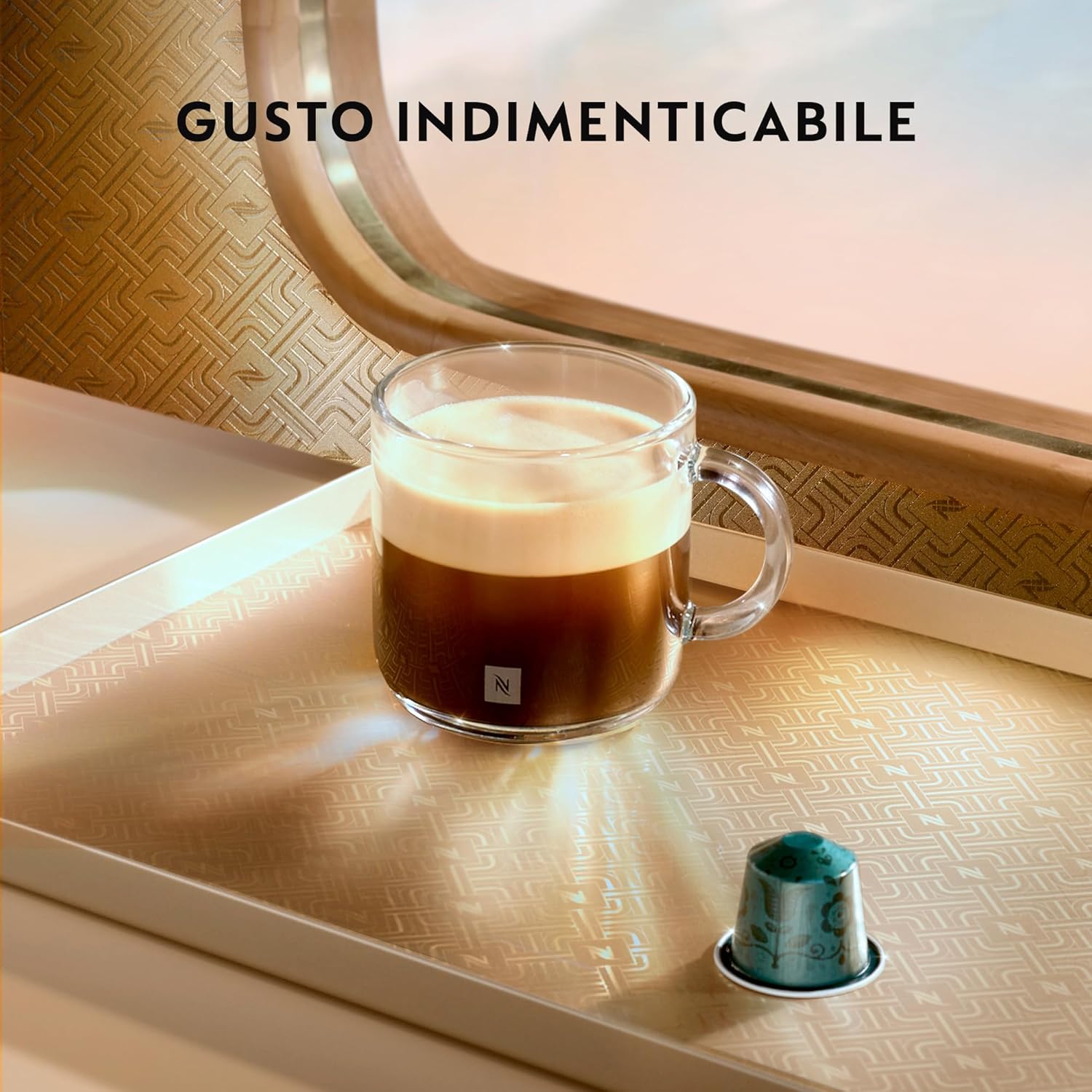 Nespresso Inissia EN80.B, Macchina da caffè di De'Longhi, Sistema Capsule Nespresso, Serbatoio acqua 0.7L, Nero