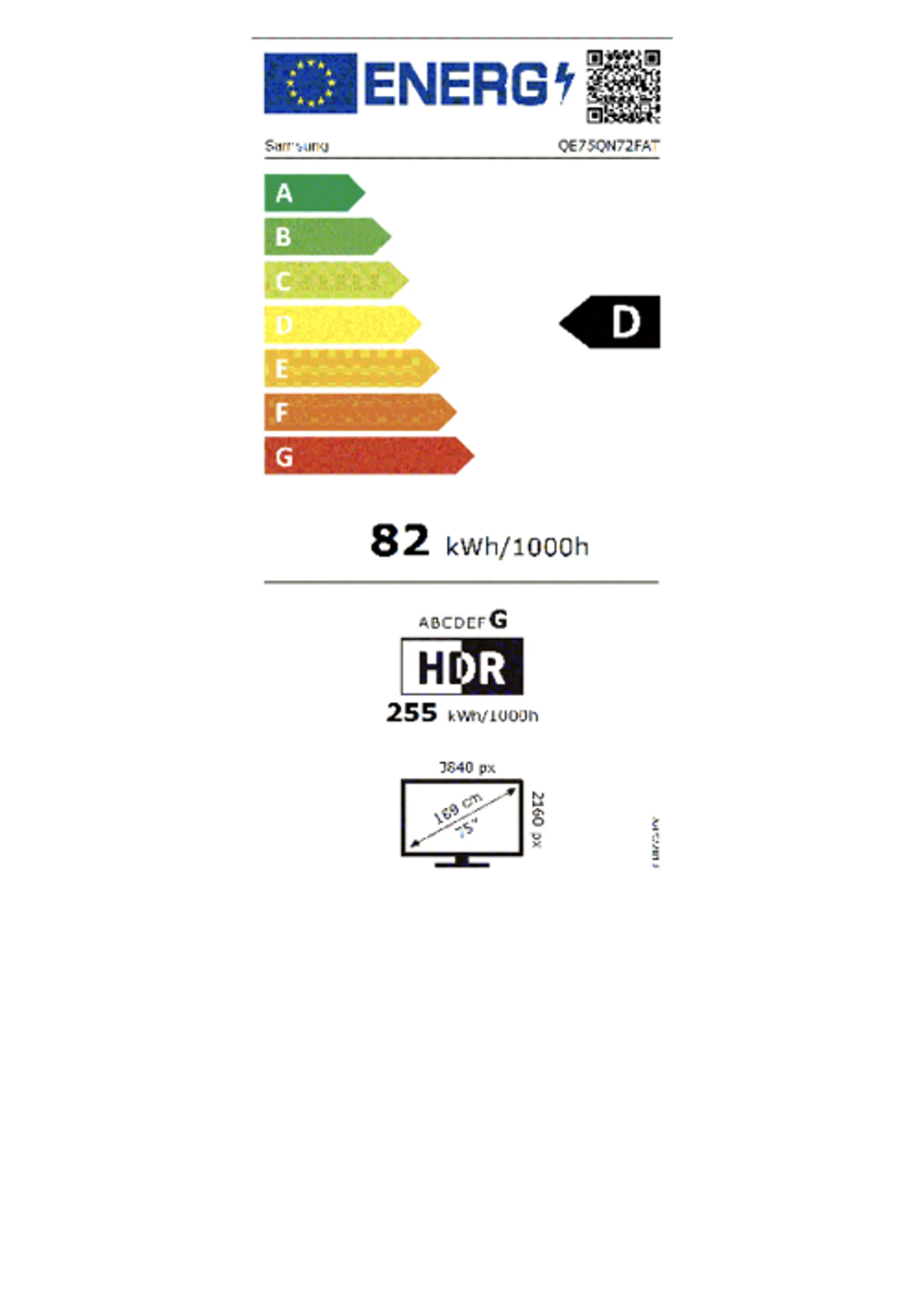 Samsung Neo QLED 4K QE75QN72F Mini LED (2025) - 75 inch