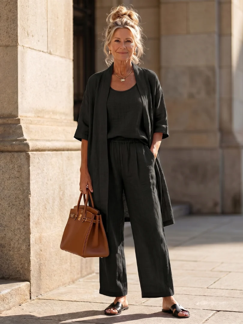 Women��s Loungewear Set Relaxed Top and Wide Leg Pants