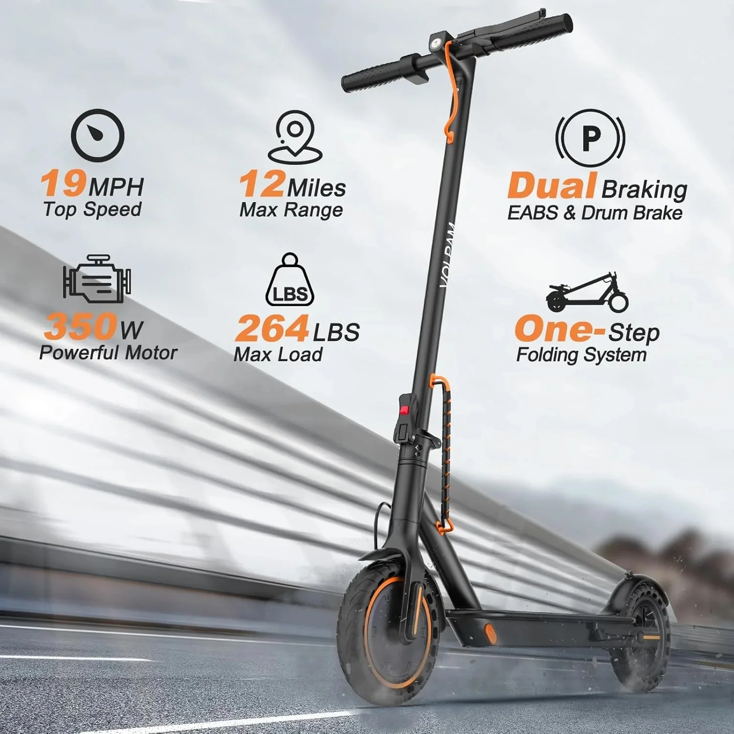 Electric scooter, 350W/500W powerful motor, 8.5