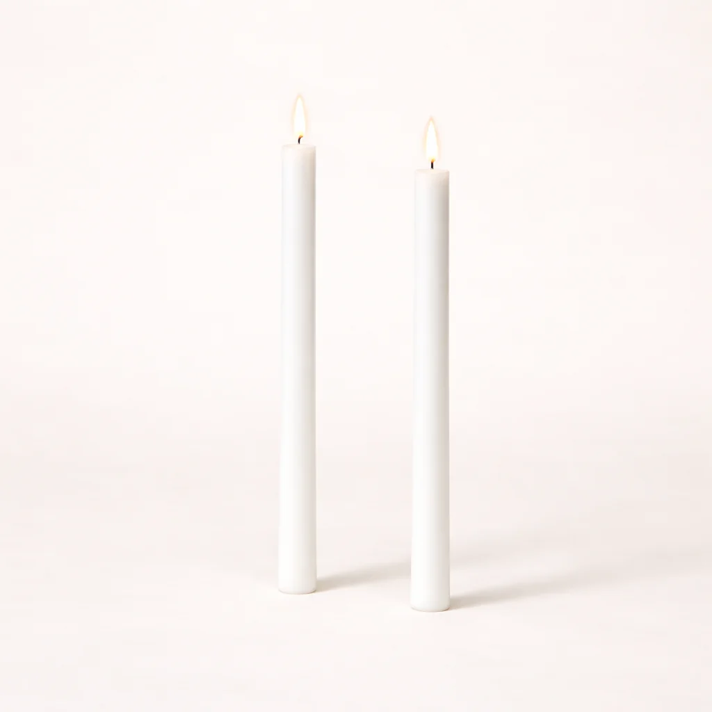 LED Wax Taper Candle Set