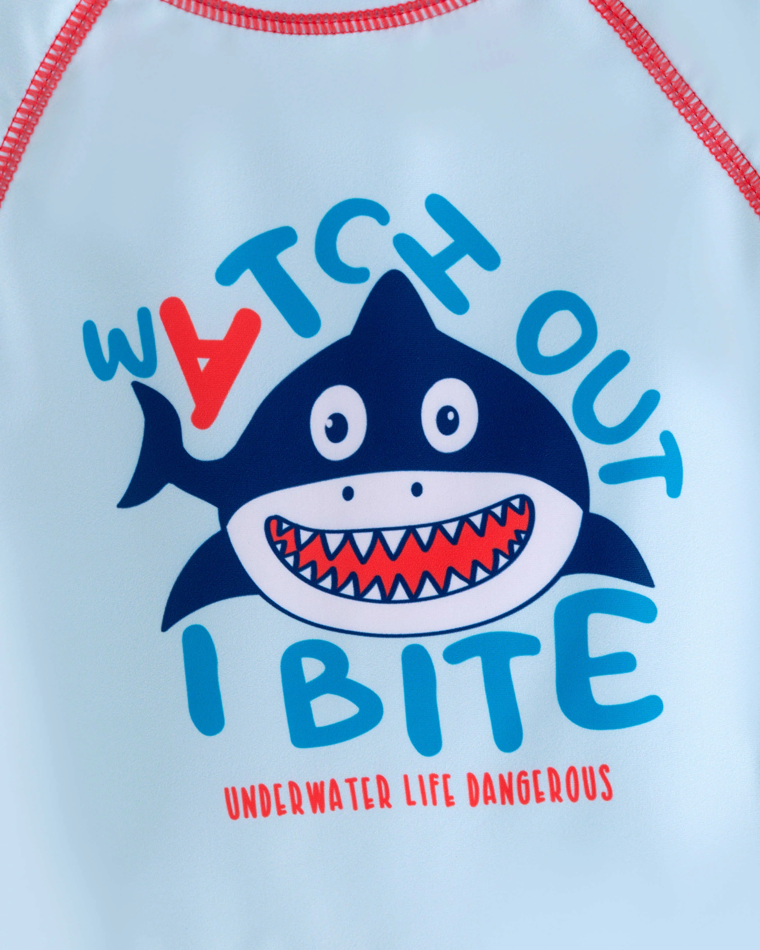Toddler Baby Blue Shark Boy Swimsuit Set